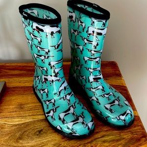 Womens Sloggers 10” Cowabella Mint Boot size 8